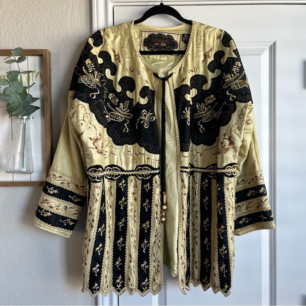 J.A. Resorts boho silk Indian jacket